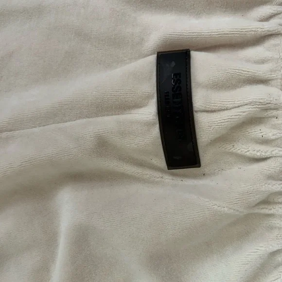 Essentials Women's Cream Athletic Shorts - Picture 2 of 4